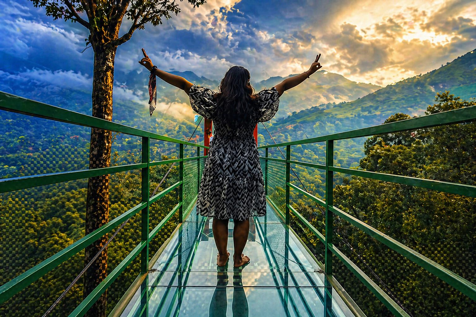 Wayanad & 900Kandi Glass Bridge